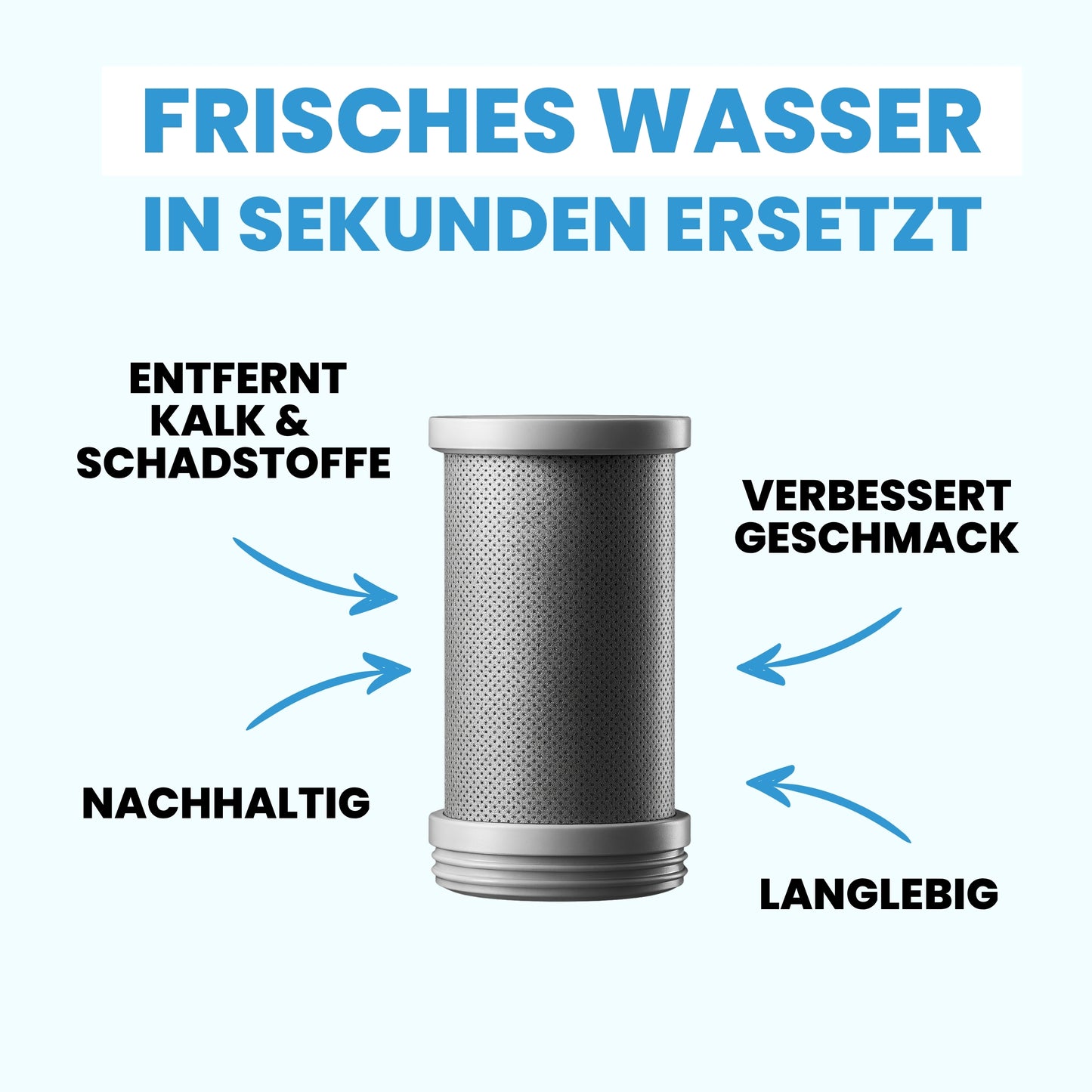 FILTOI Ersatzkartusche für Wasserhahnfilter
