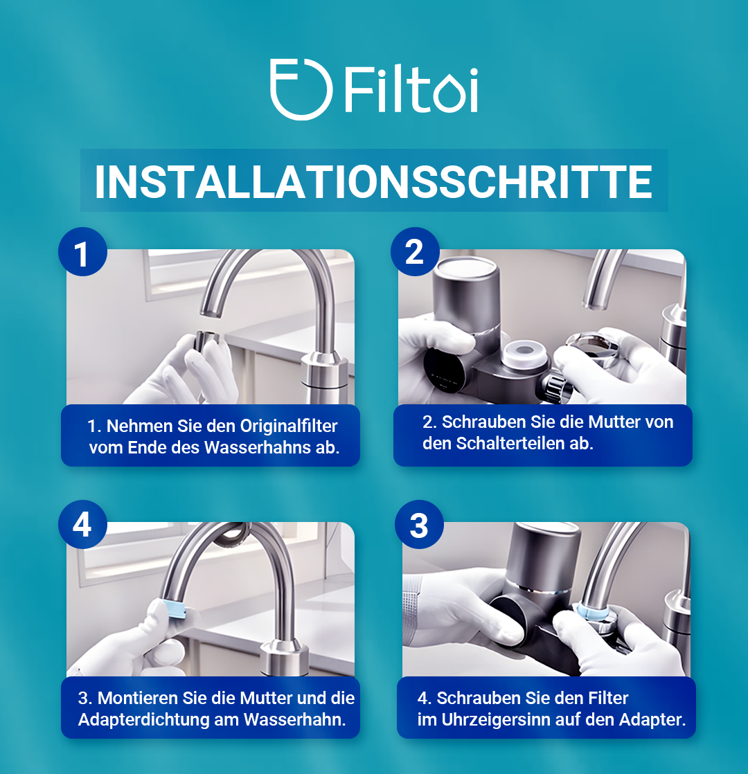 FILTOI™ Premium Wasserhahnfilter