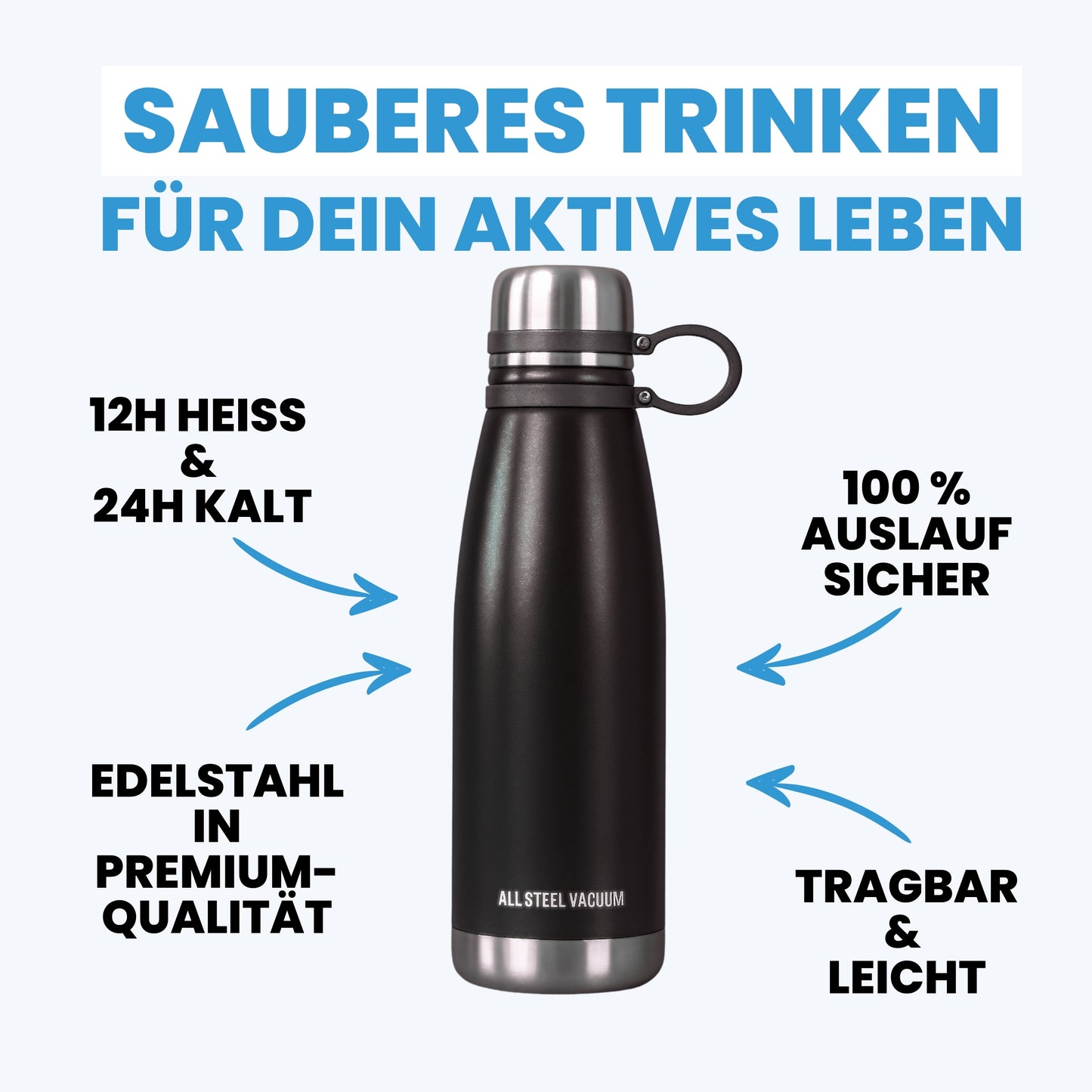 FILTOI Thermoflasche für Alltag 850ml