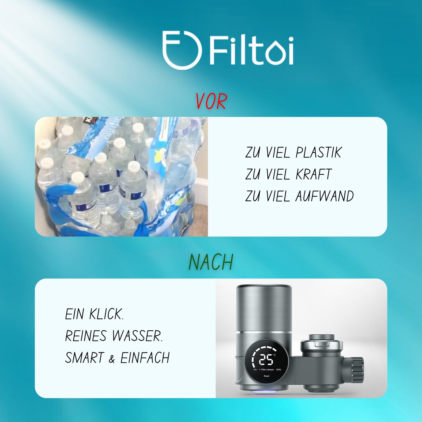FILTOI™ Premium Wasserhahnfilter